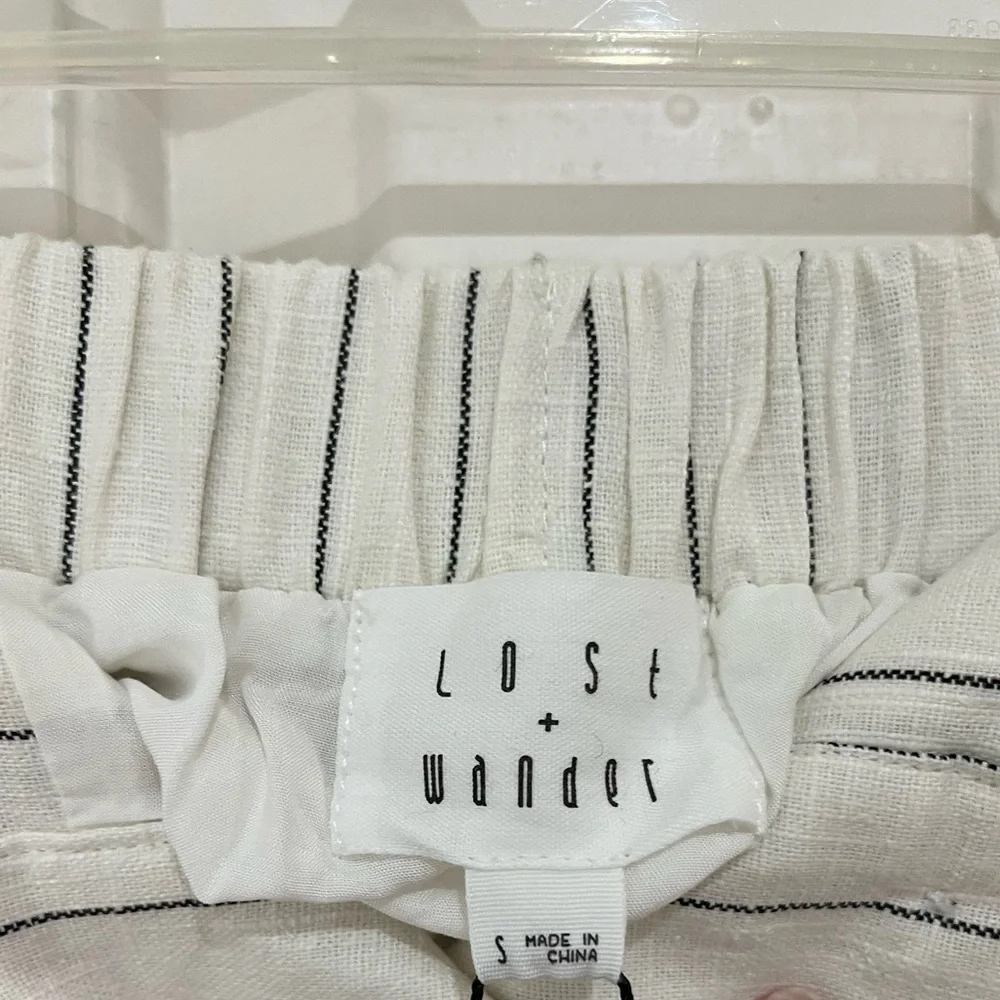 NWT Lost + Wonder Linen and Cotton Stripe Skirt size small - Picture 4 of 10